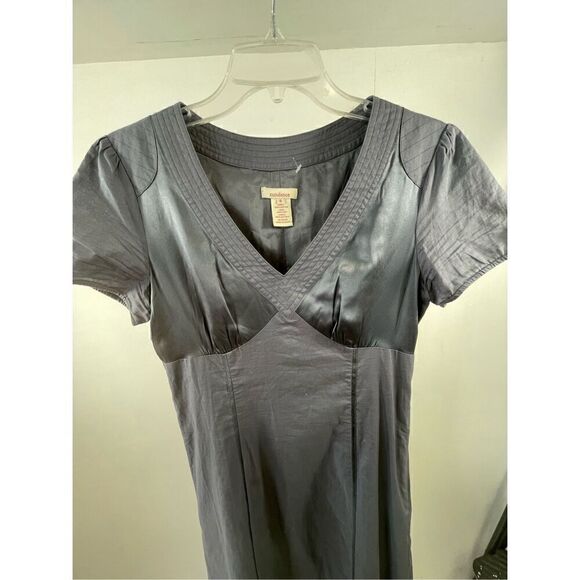 Sundance Gray Silk Blend Midi Dress Size 6 - Picture 2 of 7